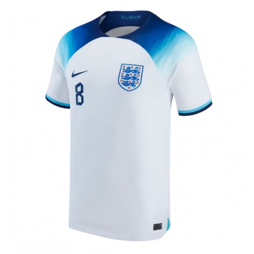 Maillot de foot Angleterre Jordan Henderson #8 Domicile Monde 2022 Manches Courte